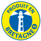 Produit en Bretagne Produit en Bretagne : un logo avec un phare bleu et jaune
