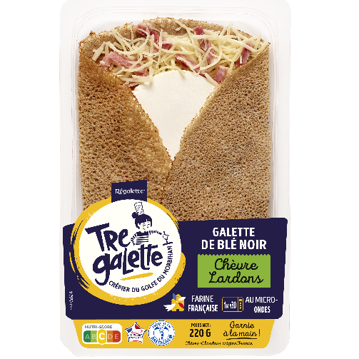 Galette garnie Chèvre Lardons TRE GALETTE Galette garnie Chèvre Lardons TRE GALETTE